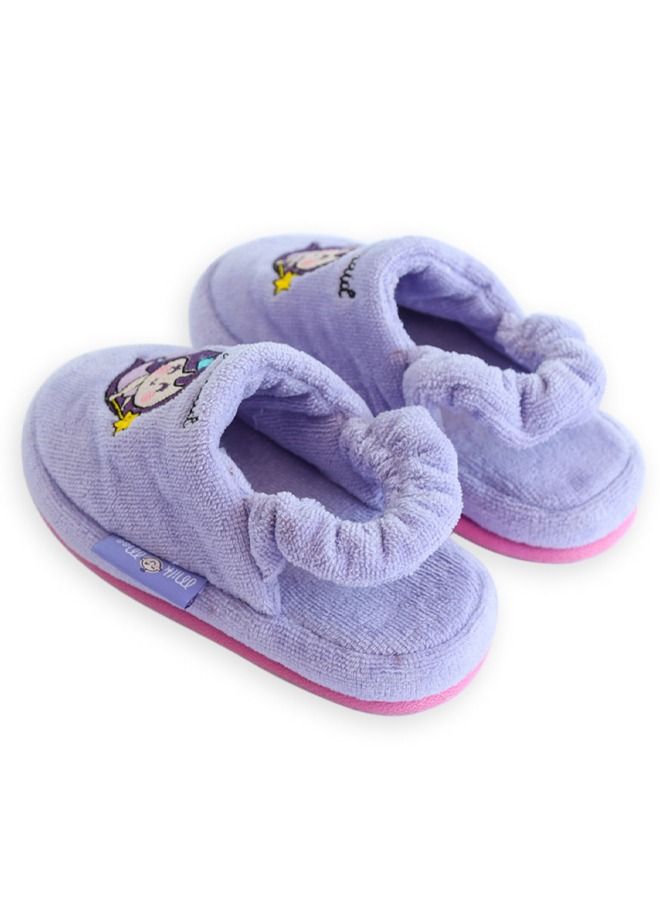Milk & Moo Kids Slippers, 4-5 Years Old, 20cm 100% Cotton, Kids Indoor Slippers, Non-Slip Soft Sole, Slip-On Lightweight, Breathable, Ideal for Home, Bath, Indoor Use, Little Mermaid Design, For Boys and Girls - Image 3